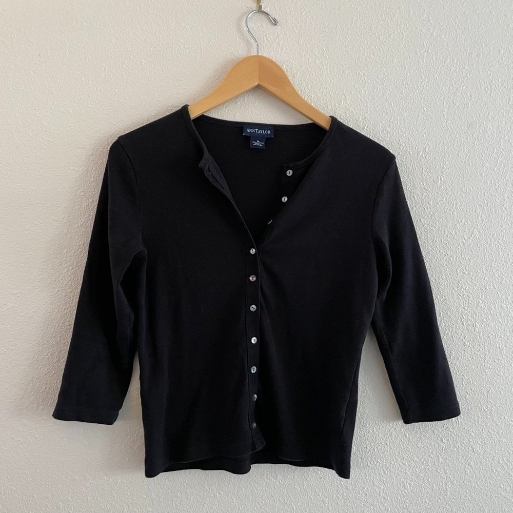 Ann Taylor Black Medium Cardigan